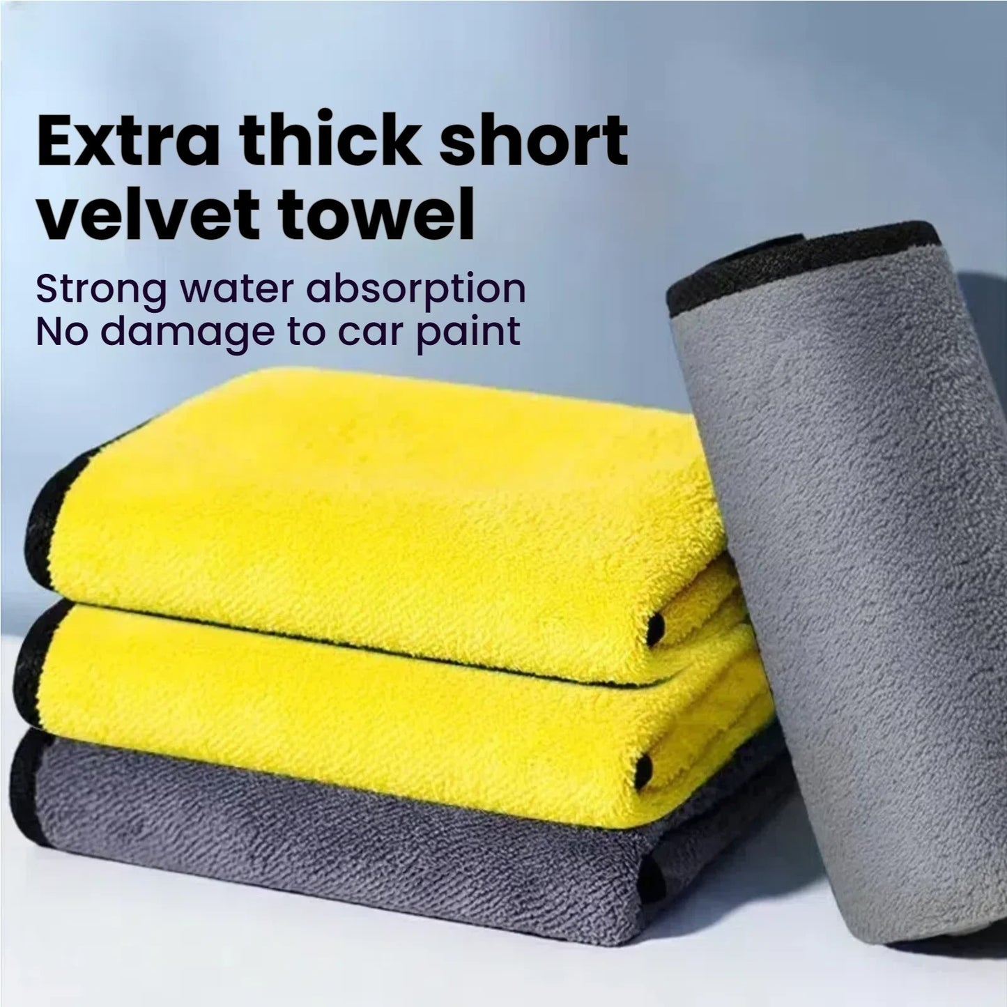 Car Microfiber Cleaning Towel (Pack of 3)