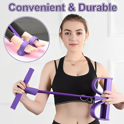 Multifunction Pedal Resistance Band Exerciser – Full Body Workout Toning Band